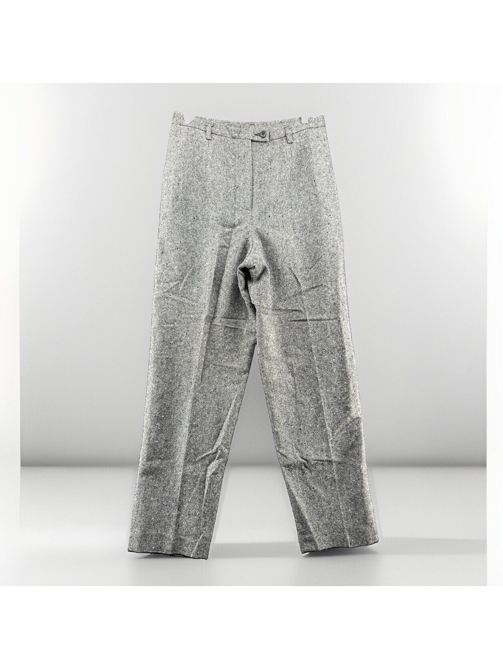 VINTAGE Pendleton Women’s Size 12 Gray Wool Pleated Trousers Made USA